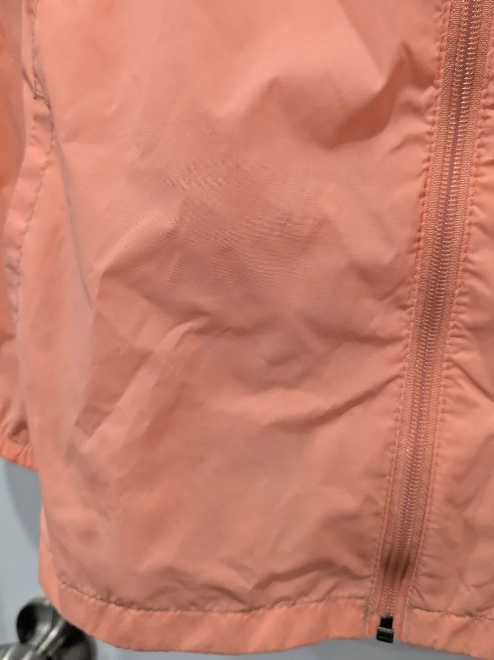 Columbia Kids Windbreaker Jacket Peach Coral Lightweight Packable Girl Medium 10